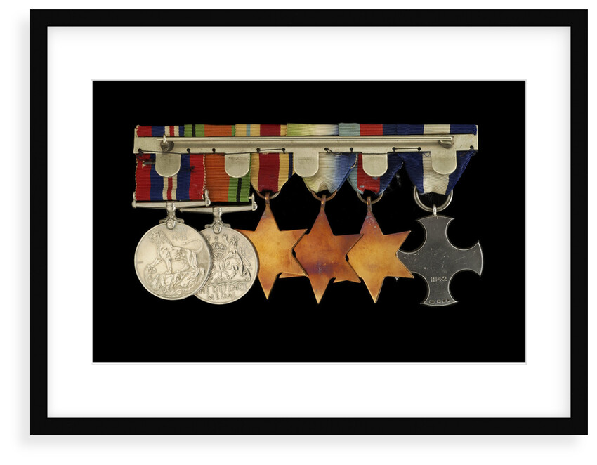 Medals awarded to Cdr Herbert J. P. Crousaz DSC (reverse, r to l, ZBA2252-2257) by unknown