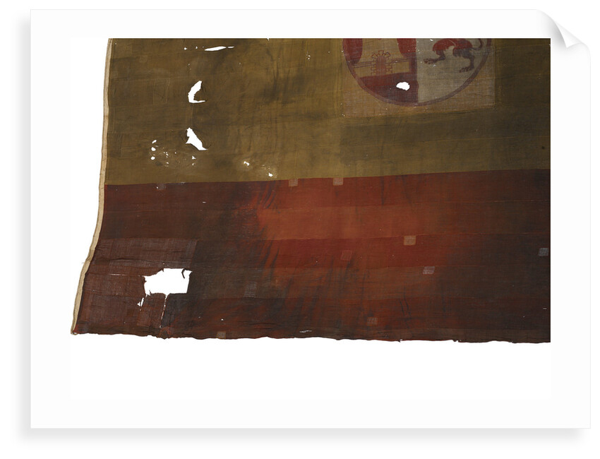Spanish naval ensign, top right quarter detail by unknown