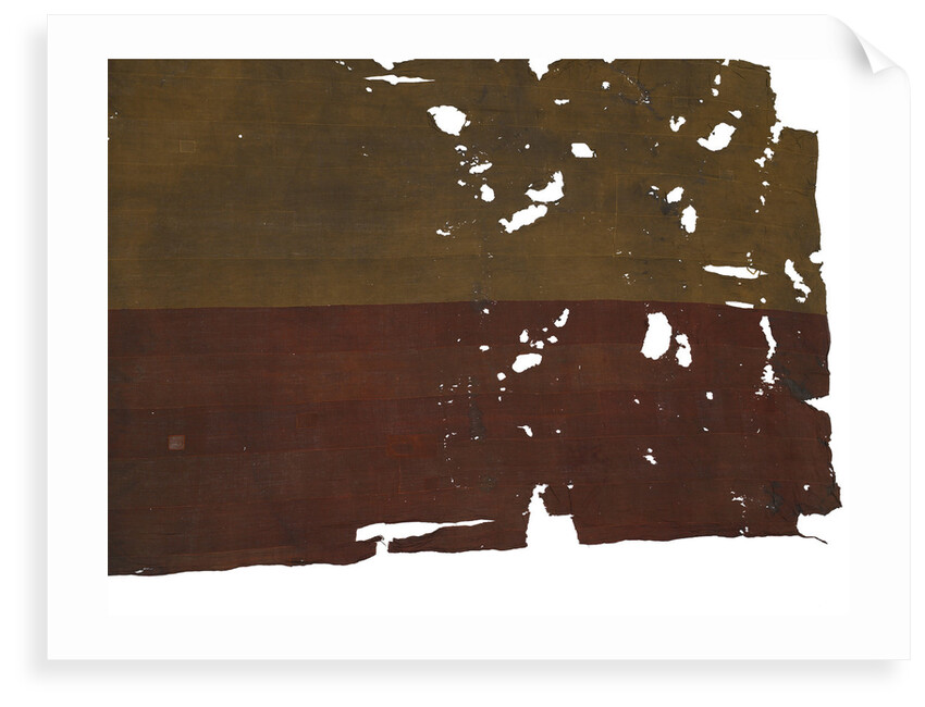 Spanish naval ensign, top right quarter detail by unknown