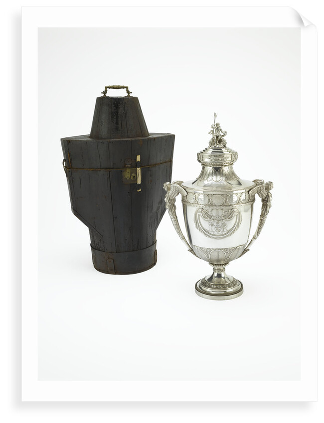 Turkey cup with wooden case by Paul Storr