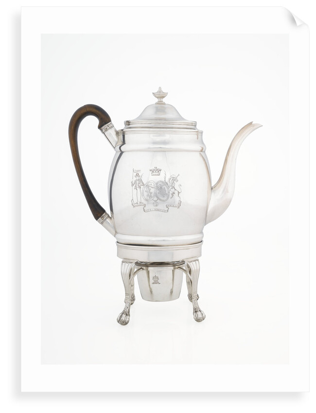 Coffee pot with heater and stand, owned by Vice-Admiral Lord Nelson (1758-1805) by Robert Hennell