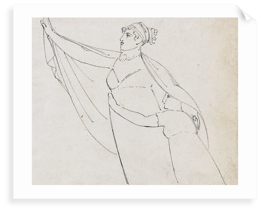 Emma Hamilton performing one of her 'Attitudes' by Thomas Baxter