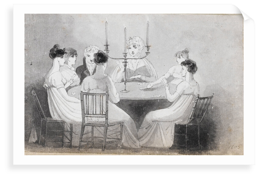 A card party at Merton Place by Thomas Baxter