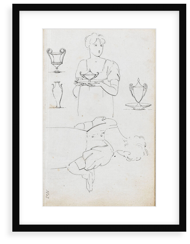 Charlotte Nelson, holding a tureen and stand by Thomas Baxter