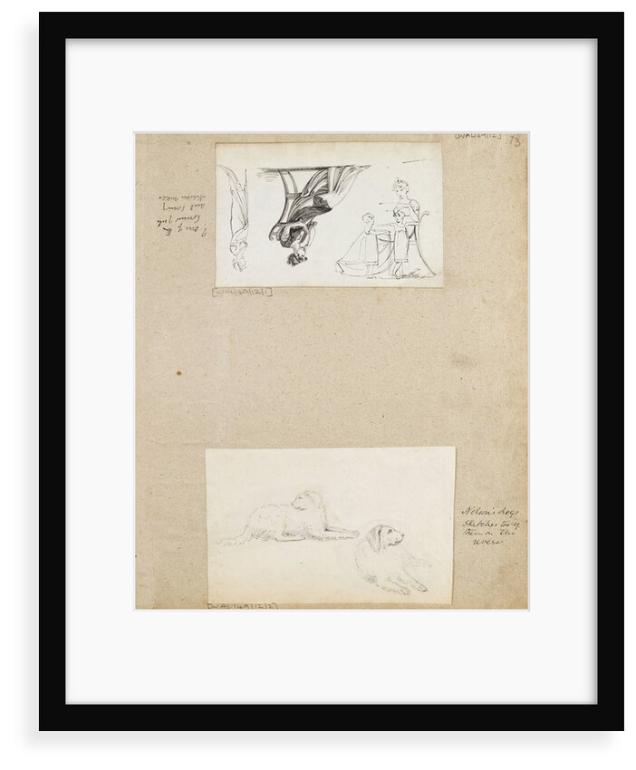 Figure studies, including 'one of the Connor girls and Nelson's nieces' by Thomas Baxter