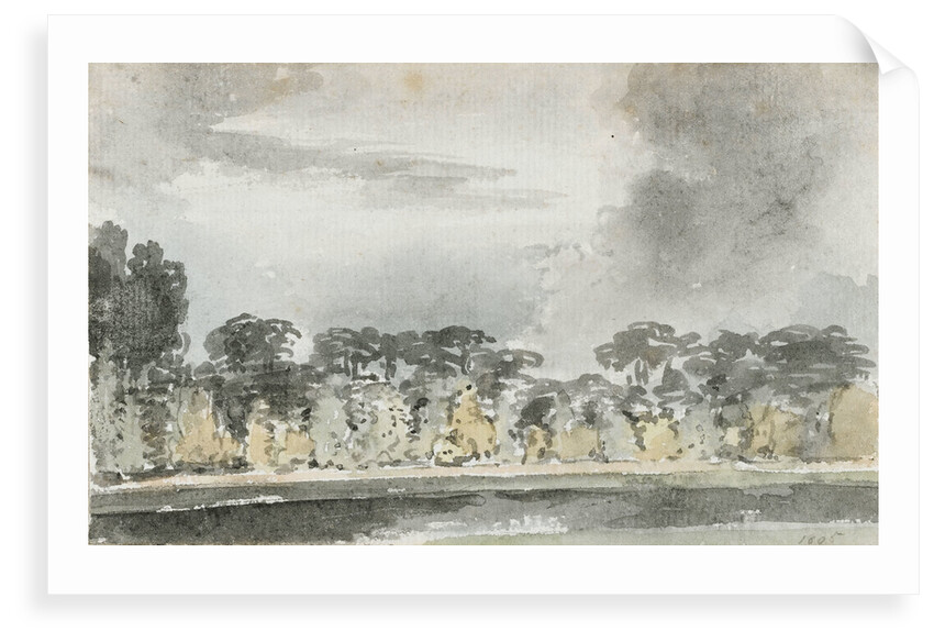 A view across the River Wandle at Merton by Thomas Baxter