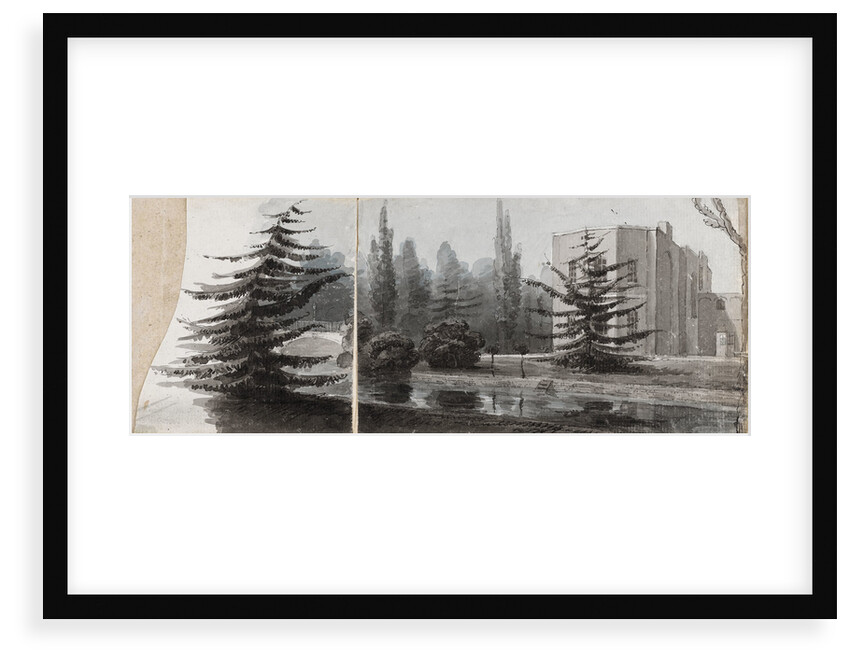 A view towards the library at Merton Place by Thomas Baxter