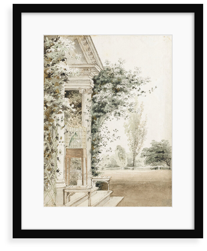 A portico at Merton, probably the main entrance by Thomas Baxter
