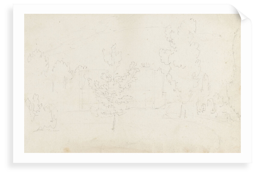 A view of the east elevation of Merton Place by Thomas Baxter