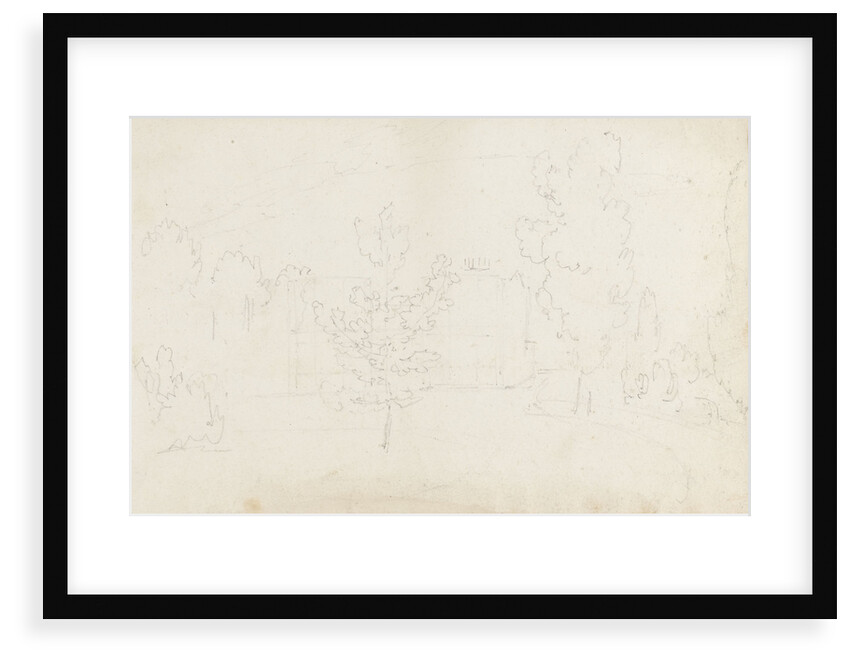 A view of the east elevation of Merton Place by Thomas Baxter