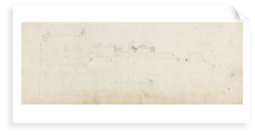 A view of Merton Place, possibly from the west by Thomas Baxter