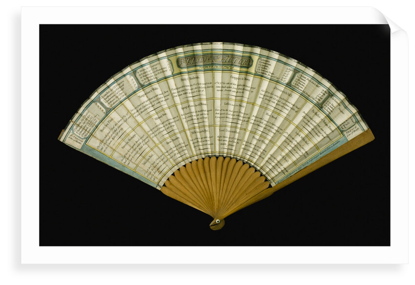 Fan commemorating the Battle of the Nile, 1798 by unknown