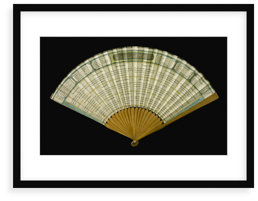 Fan commemorating the Battle of the Nile, 1798 by unknown