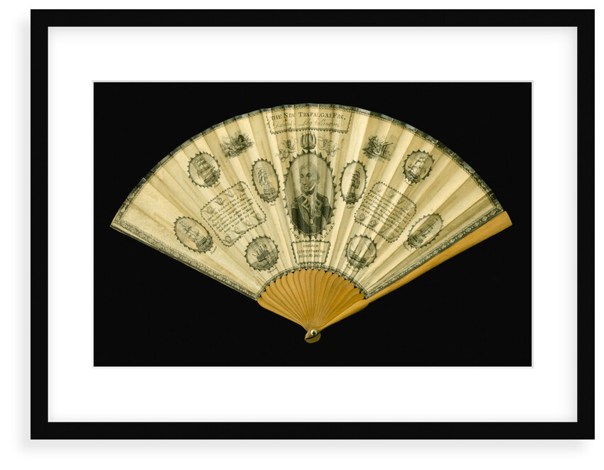 Fan commemorating the Battle of Trafalgar, 1805 by unknown