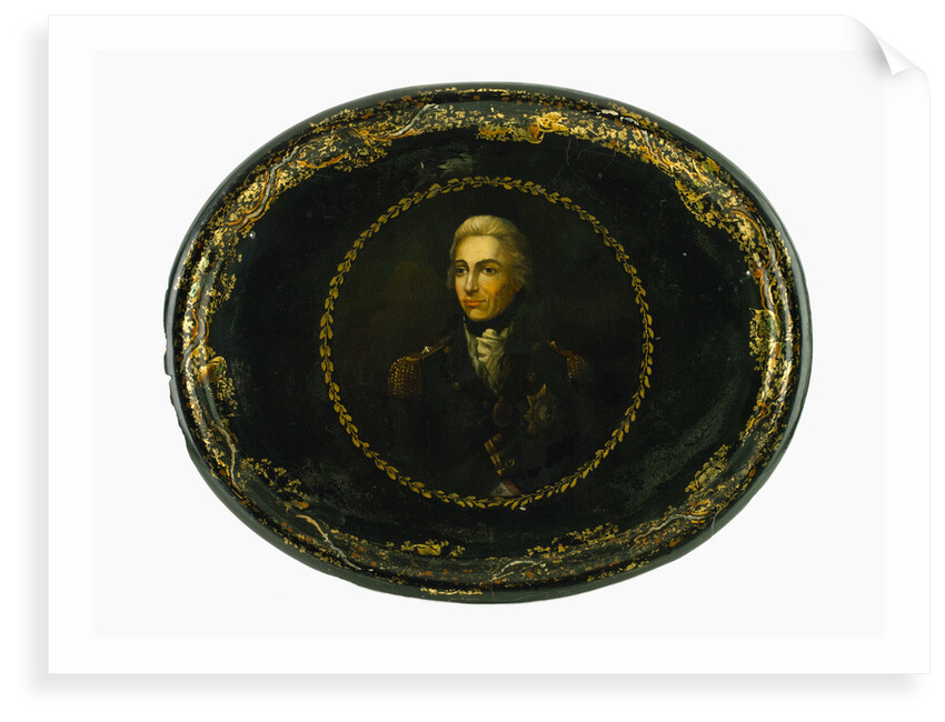 Tray commemorating Vice-Admiral Horatio Nelson (1758-1805) by Lemuel Francis Abbott
