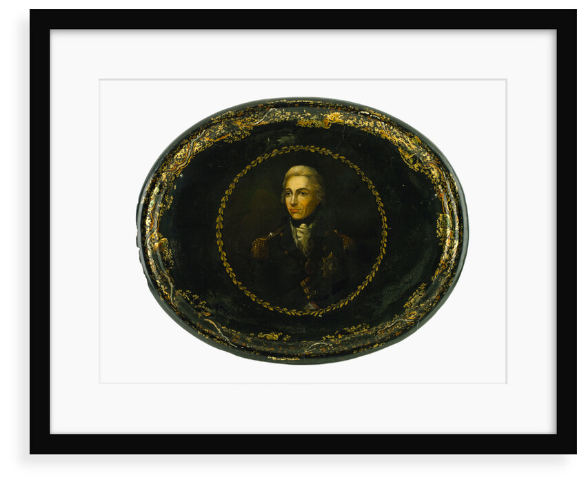 Tray commemorating Vice-Admiral Horatio Nelson (1758-1805) by Lemuel Francis Abbott
