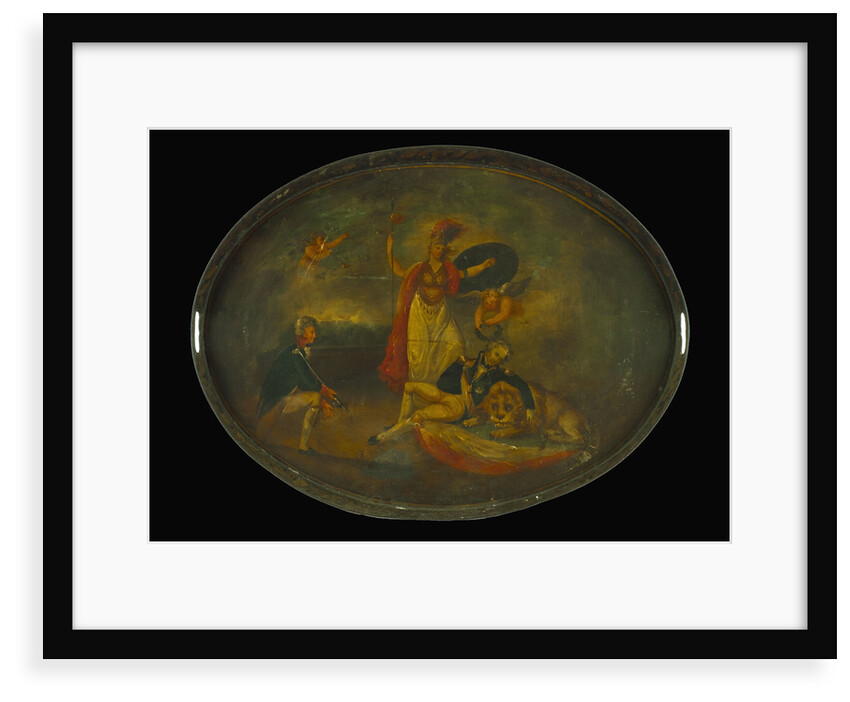 Tray commemorating Vice-Admiral Horatio Nelson (1758-1805) by unknown