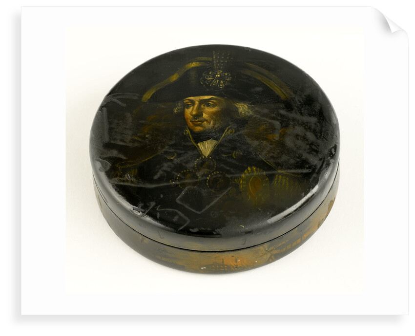 Turned box commemorating Vice-Admiral Horatio Nelson (1758-1805) by unknown