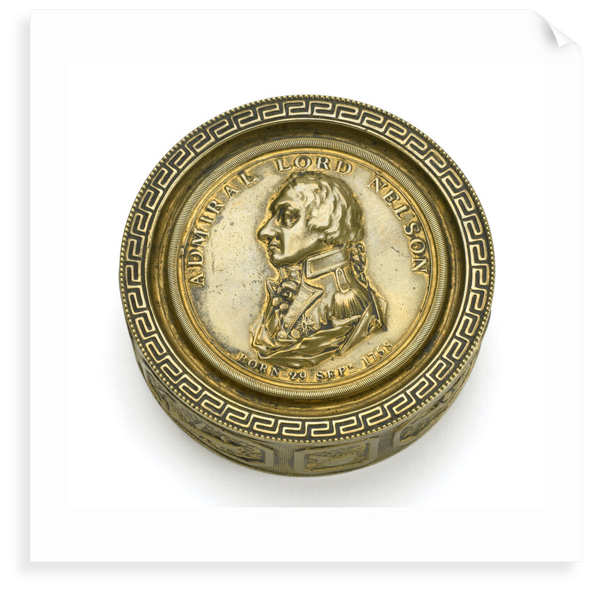 Seal box commemorating Vice-Admiral Horatio Nelson (1758-1805) by Nathaniel Marchant