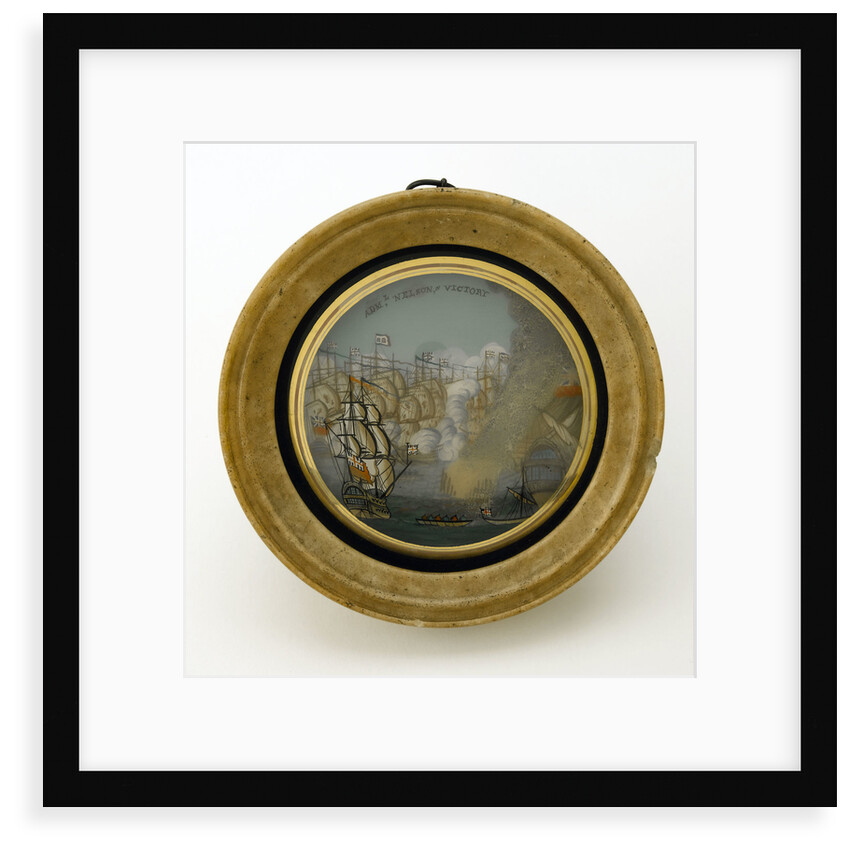 Glass picture commemorating the Battle of the Nile, 1798 by unknown