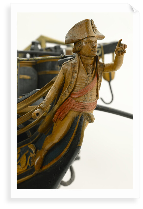 Ship of 74 guns, figurehead by unknown