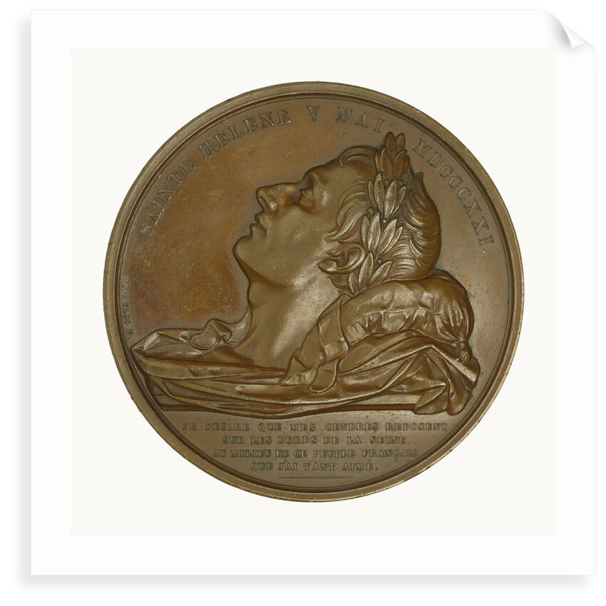 Medal commemorating the translation of the body of Napoleon to Rouen; obverse by Alexis Joseph Depaulis