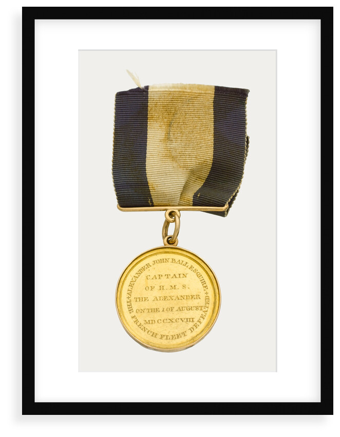 Naval Gold Medal (Captain's) for the Battle of the Nile, 1798, reverse by Lewis Pingo