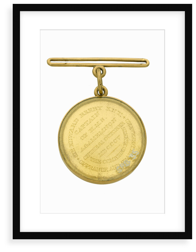Naval Gold Medal (Captain's) for the Battle of Trafalgar, 1805, reverse by Lewis Pingo