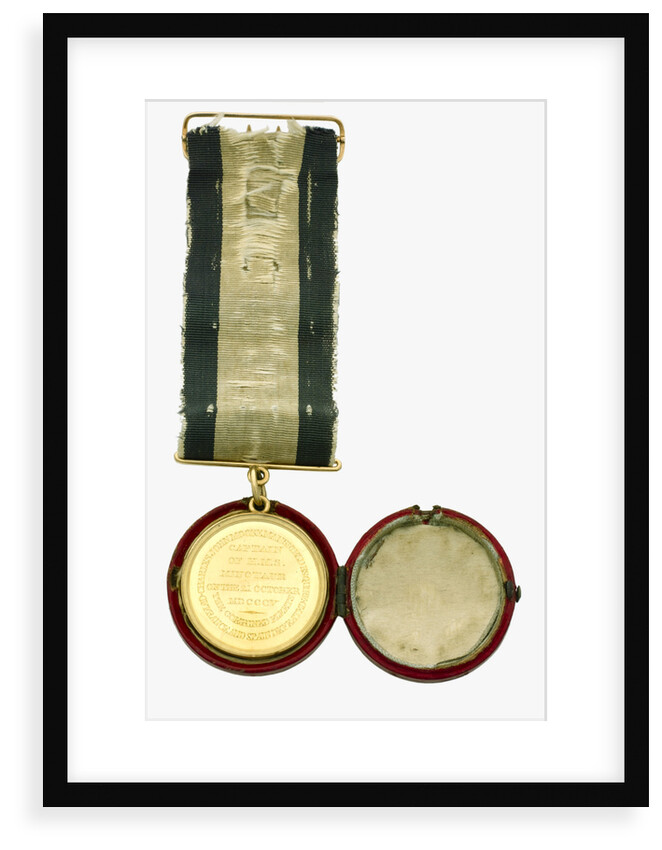 Naval Gold Medal (Captain's) for the Battle of Trafalgar, 1805, reverse by Lewis Pingo