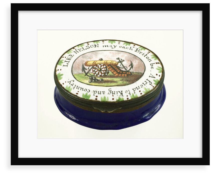 Oval patch box commemorating Vice-Admiral Horatio Nelson (1758-1805) by unknown