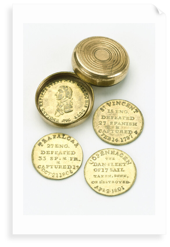 Token box commemorating Vice-Admiral Horatio Nelson (1758-1805) by unknown