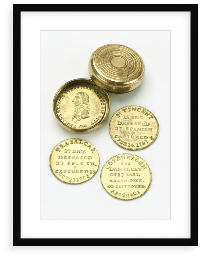 Token box commemorating Vice-Admiral Horatio Nelson (1758-1805) by unknown