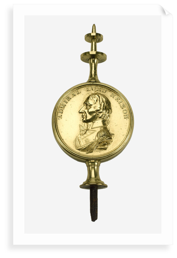 Gilt-brass clock finial commemorating Vice-Admiral Horatio Nelson (1758-1805) by unknown