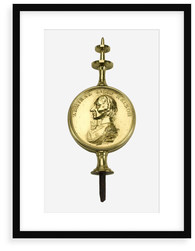 Gilt-brass clock finial commemorating Vice-Admiral Horatio Nelson (1758-1805) by unknown