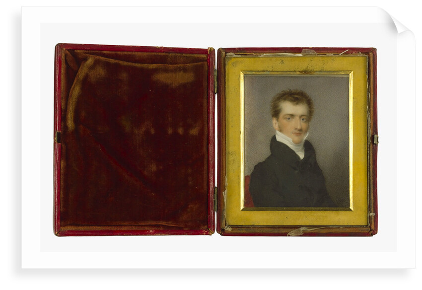 Miniature painting of the Reverend Philip Ward (1795-1859), husband of Nelson's daughter Horatia, painted at the time of their marriage in 1822 by Charles Ross