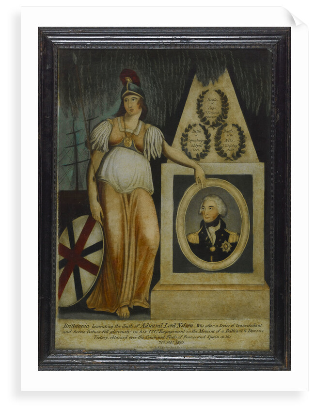 Britannia lamenting the death of Admiral Lord Nelson' by W.B. Walker