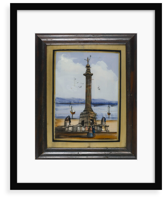Picture on glass: The Nelson monument at Great Yarmouth by unknown