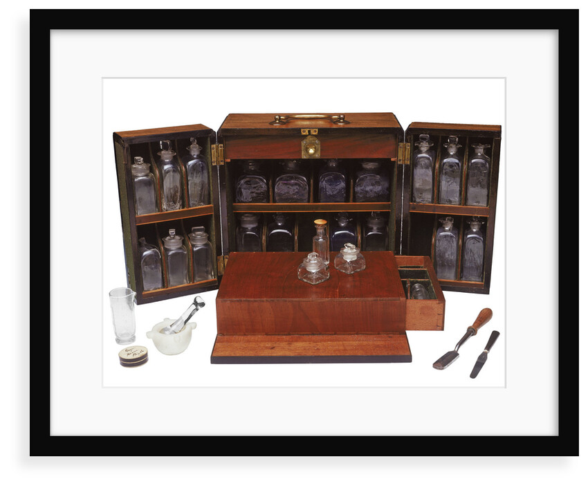 Medicine chest belonging to Sir Benjamin F Outram KCB (1774-1856) and reputedly used at the Battle of Copenhagen, 1801 by unknown
