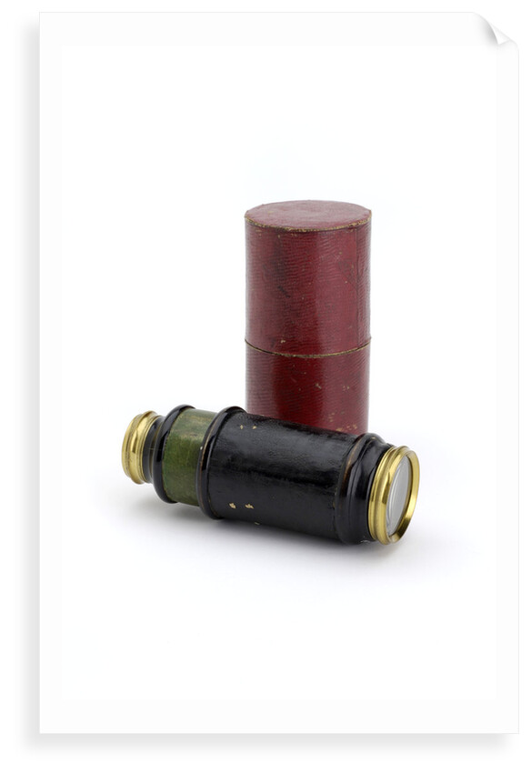 Spyglass telescope with case by unknown