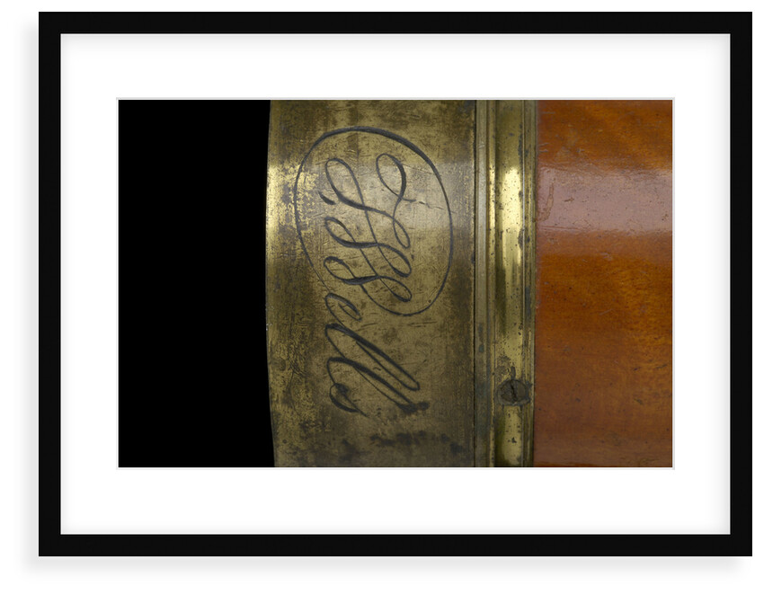 Pocket telescope - lens cap inscription by Godfrey Lyons
