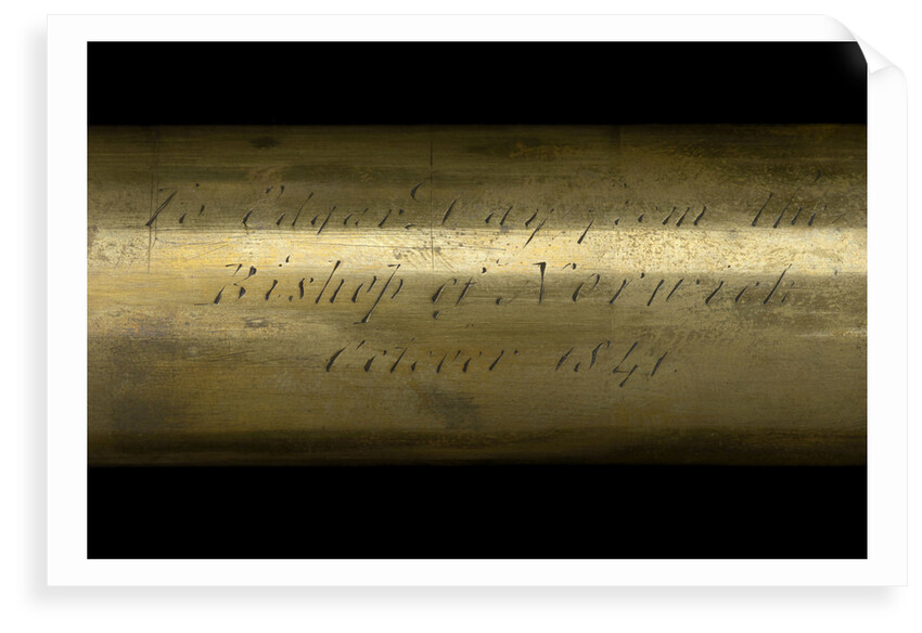 Pocket telescope - draw tube inscription by George Rossi