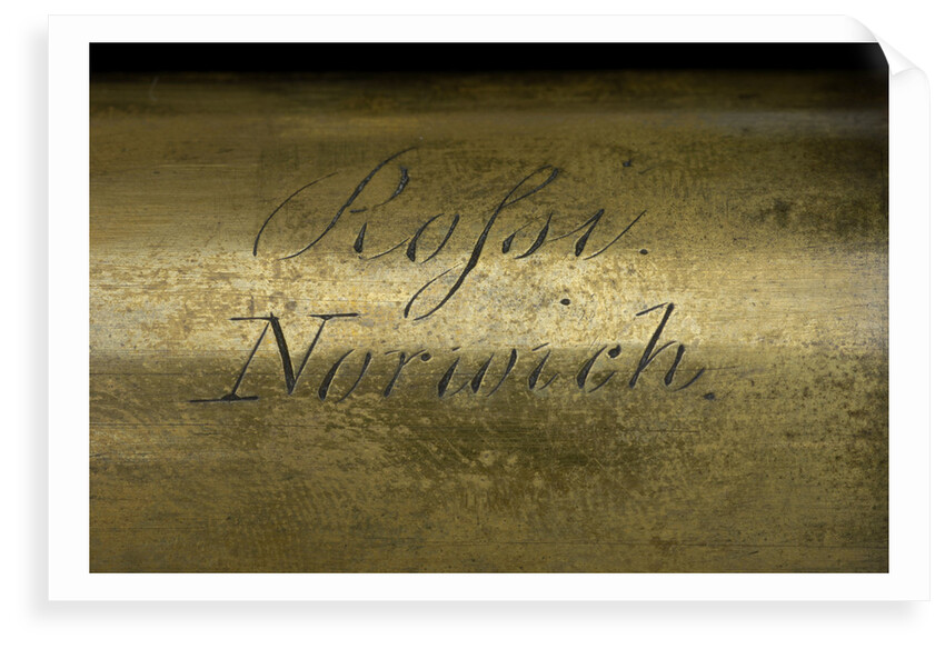 Pocket telescope - draw tube inscription by George Rossi
