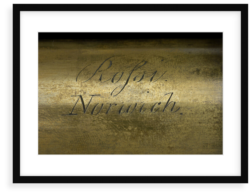 Pocket telescope - draw tube inscription by George Rossi