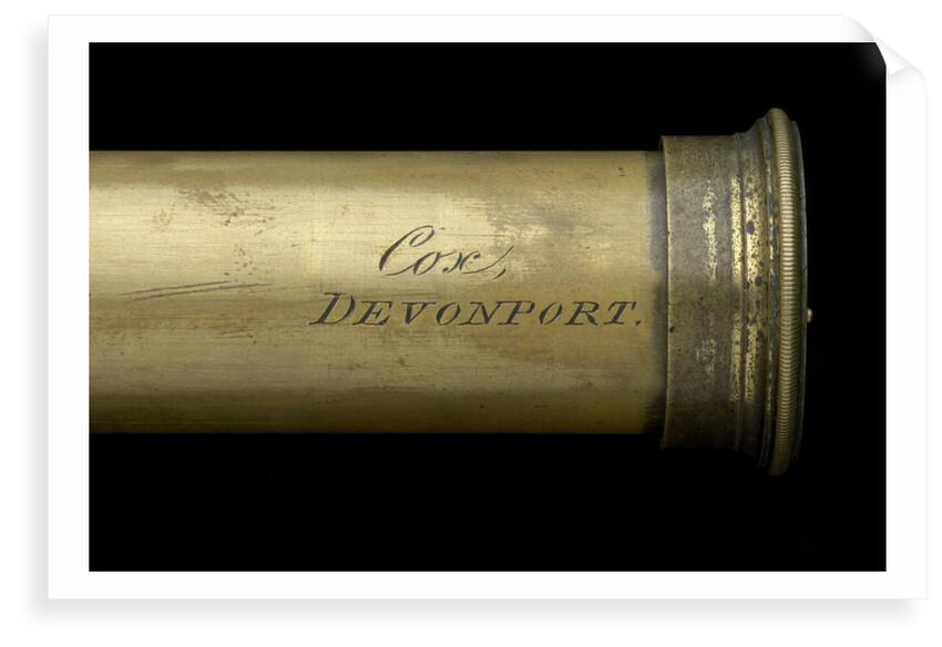 Pocket telescope - draw tube inscription by William Charles Cox