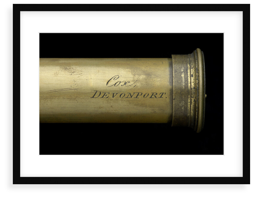 Pocket telescope - draw tube inscription by William Charles Cox