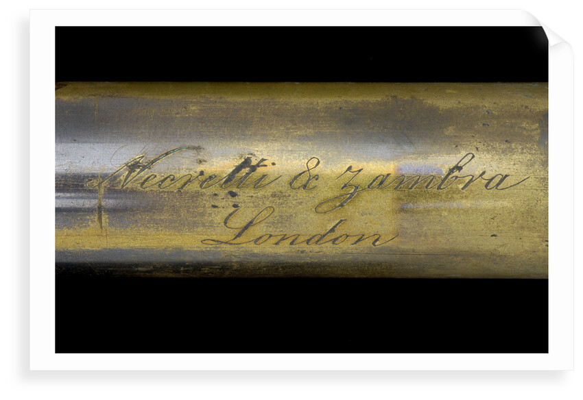 Pocket telescope - draw tube inscription by Negretti & Zambra
