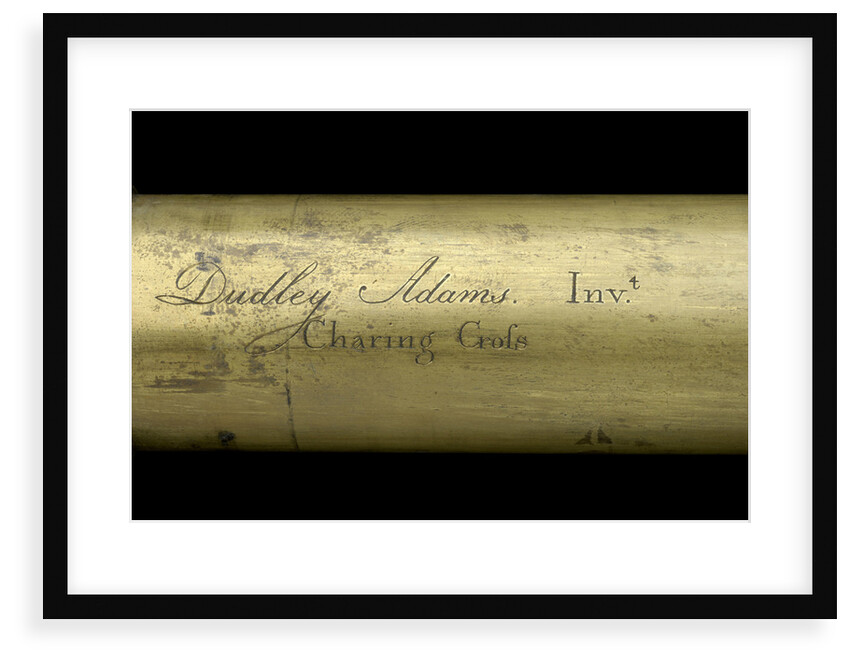Prismatic telescope- inscription by Dudley Adams