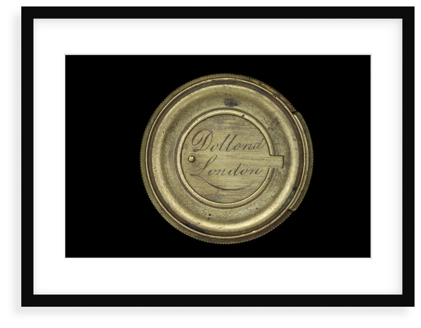 Pocket telescope - objective lens cover inscription by Dollond