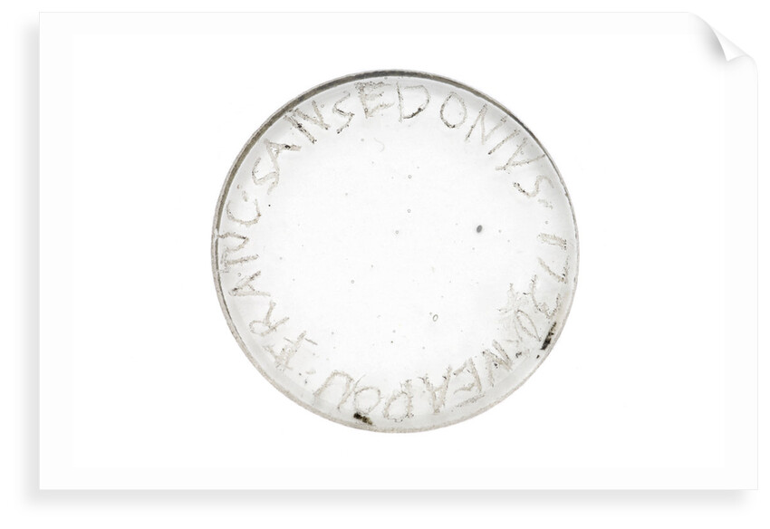 Pocket telescope - objective lens inscription by Franciscus Sansedonius