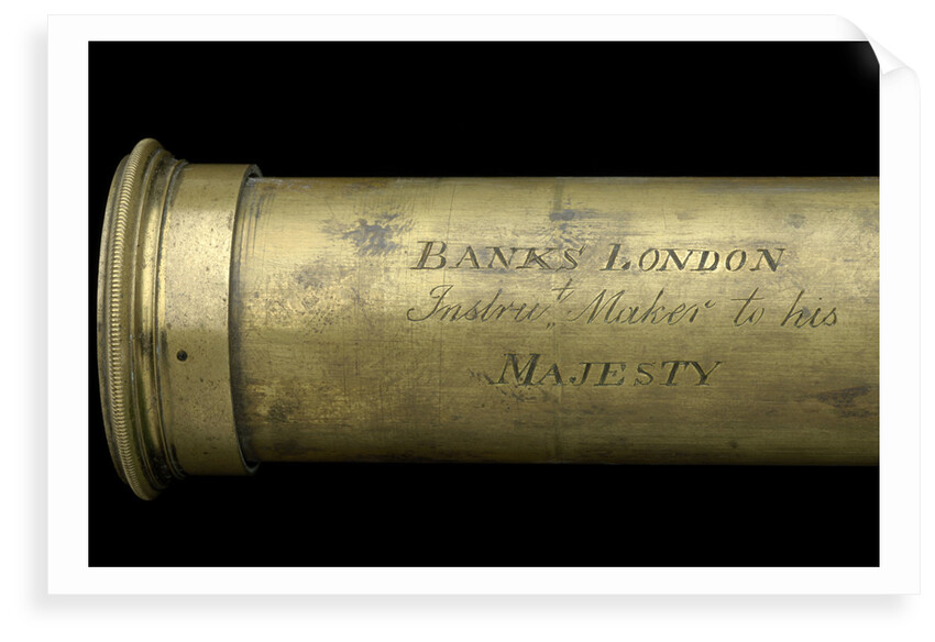 Pocket telescope - draw tube inscription by Banks